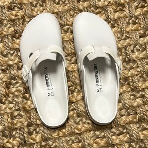 Birkenstock White Clogs